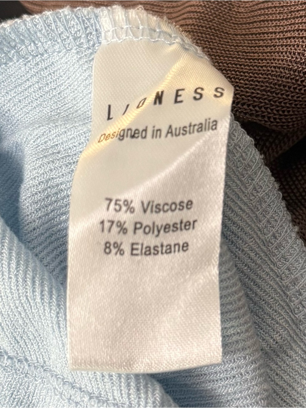 Lioness Field of Dreams Maxi Dress Soft Blue Off Shoulder Knit AU 8 / Small NWT - Picture 9 of 9